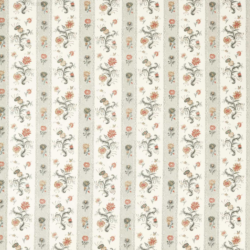 Papaver Stripe, Tuscan Pink/Nimbus