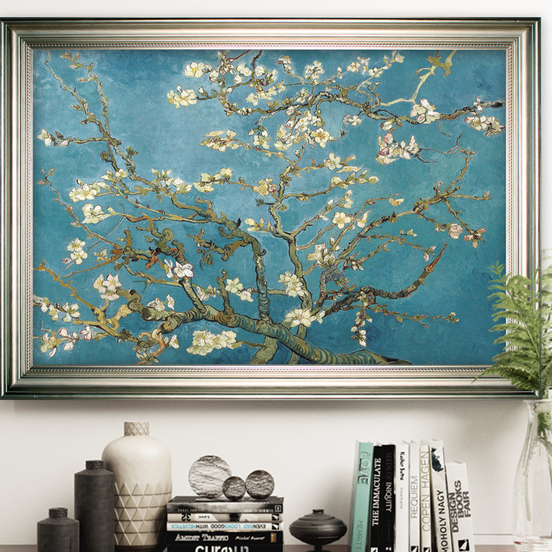 «Almond Blossom» par Vincent Van Gogh, reproduction d'art sur toile, H 29 po x l 41 po, Argent