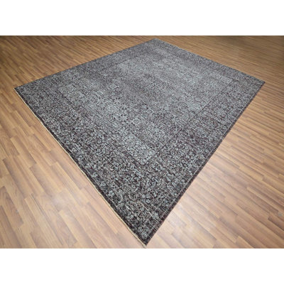 8'x10' Wine Red, Pre Historic 14th Century Influence, Mamluk Design, Natural Dyes, Hand Knotted, Pure Wool, Oriental Rug