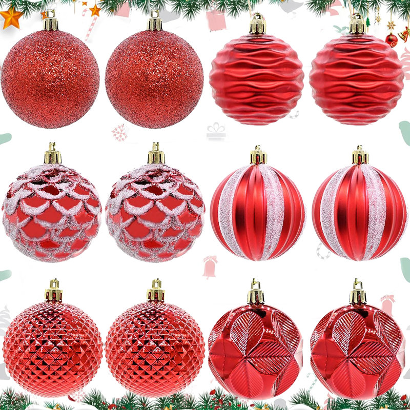 Ornement boule Hareena The Holiday Aisle®, Rouge