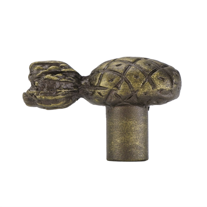 Tropical pineapple knob in Antique Brass, Antique Brass