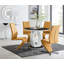 Scottsmoor Modern Halo Seat Round Dining Table Set - 4 Luxury Modern Dining Chairs-754271346-754271344-706364784