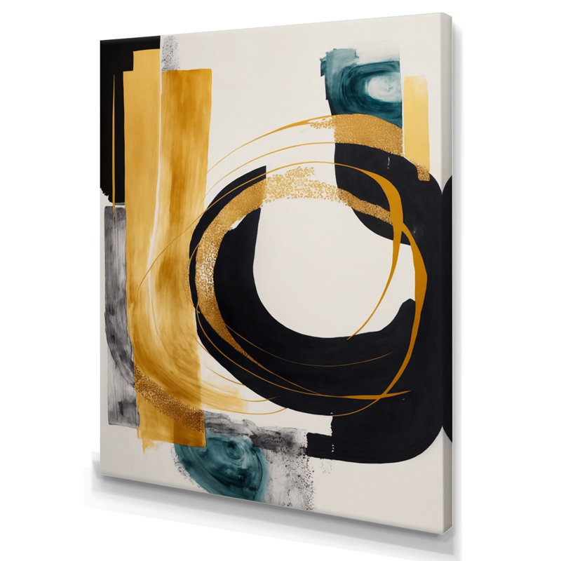 Modern Green Deco III - Impression sur toile, H 20 po x l 12 po x P 1 po, Toile tendue