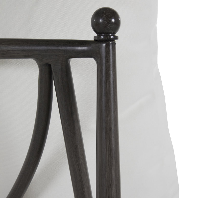 Roma Patio Chair with Cushions, Welt, Natural White