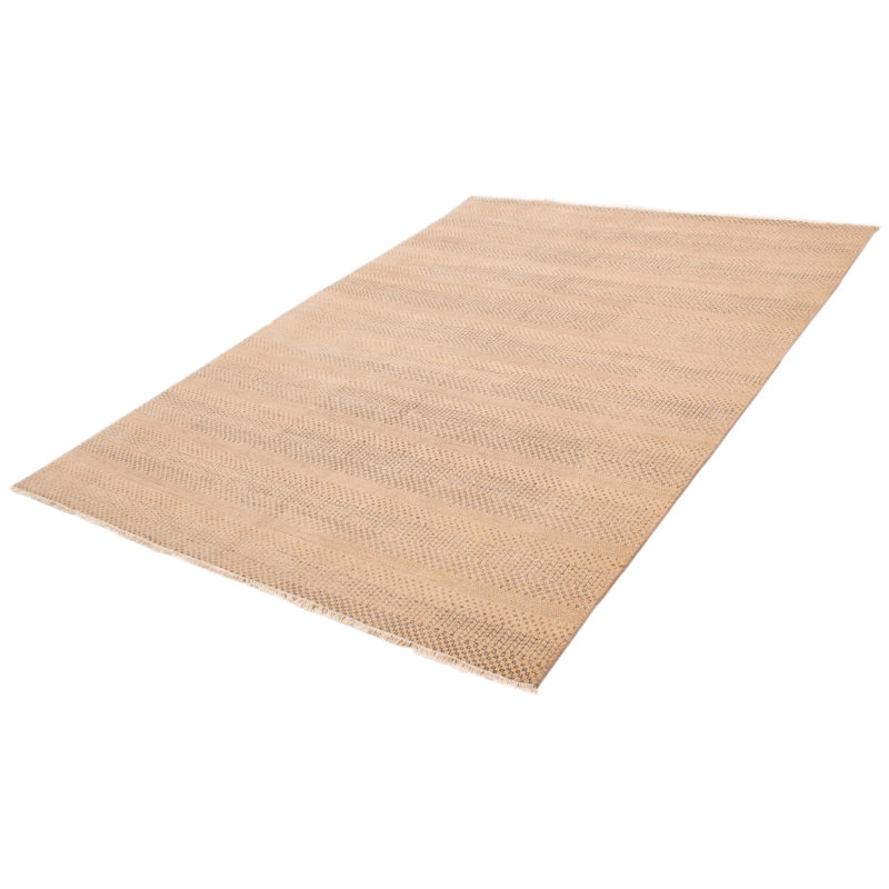 Tapis beige en soie 8 pi 10 po x 12 pi 1 po