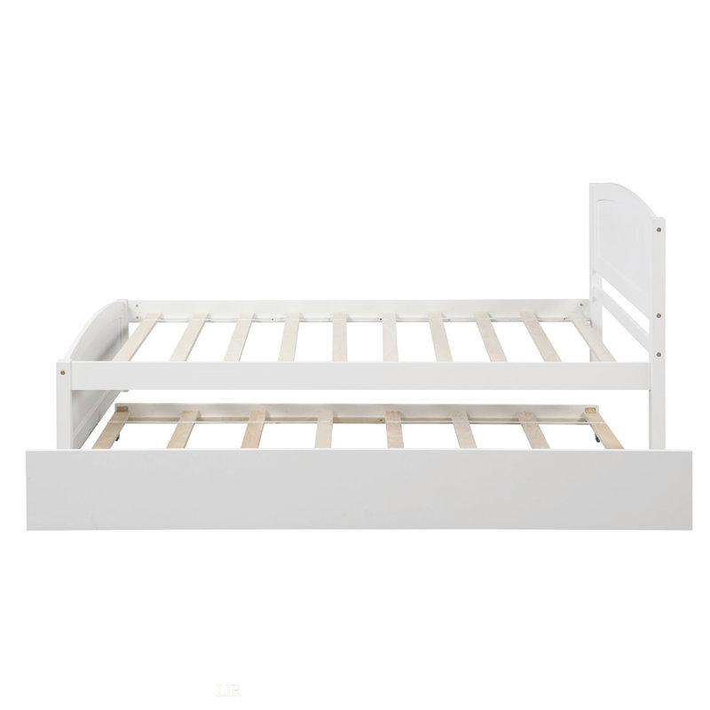 Lit plateforme simple avec lit gigogne