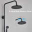 Bronze Wall Shower Faucet System Rainfall Shower Head With Tub Spout