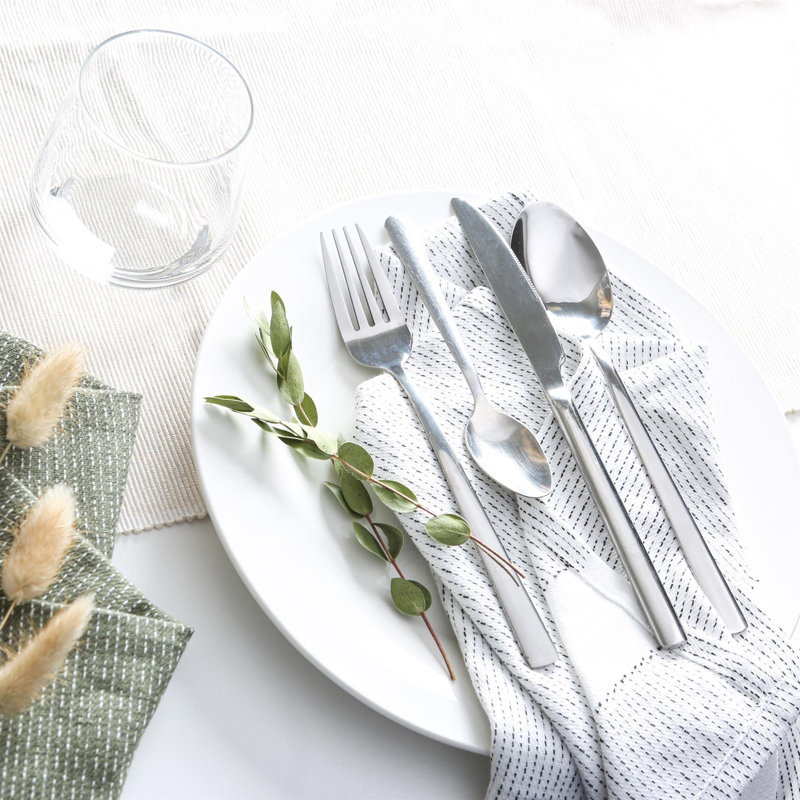 Argon Tableware - Tondo Stainless Steel Dinner Knives - Silver