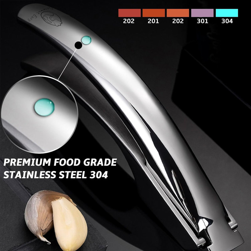 Gourmet Easy Stainless Steel Garlic Press