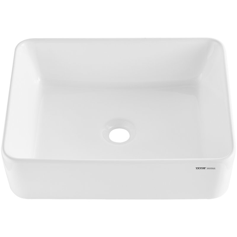 VEVOR 55.9mm W White Ceramic Sink