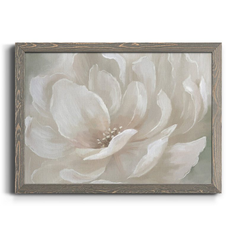 Pêche parfaite - Peinture sur toile encadrée, H 31 po x l 44 po x P 1 po, Toile avec cadre gris