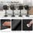 Tavion Adjustable Swivel Faux Leather Bar Stool with Armrests and Footrest-520983899