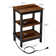 End Table Set With Storage And Built-In Outlets