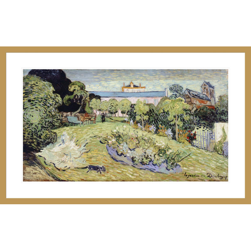 «Le jardin de Daubigny» par Vincent van Gogh, impression giclée encadrée, H 26,1 po x l 41,5 po
