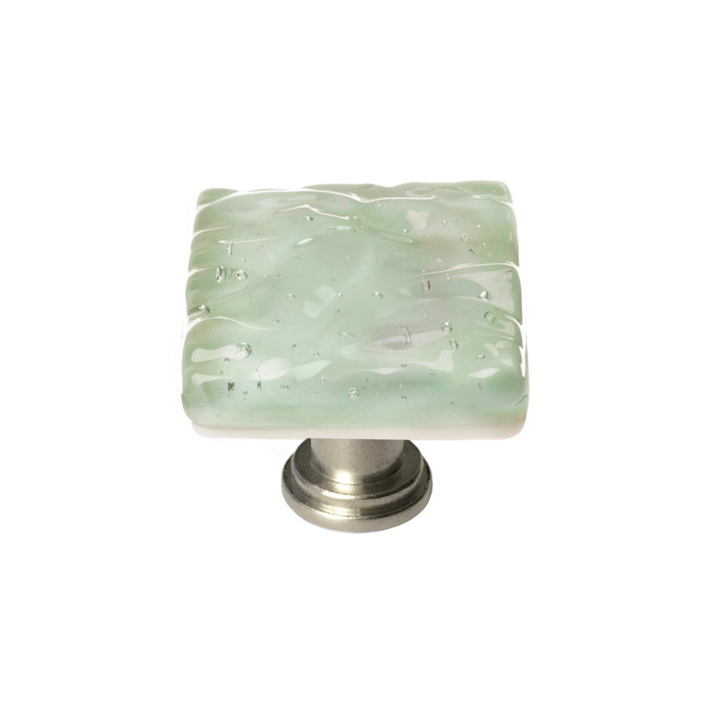 Glacier Square Knob, Oil Rubbed Bronze, Spruce Green