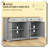 Nordic Style Buffet Sideboard Storage Drawers Adjustable Shelves Anti-Tipping-2050841785