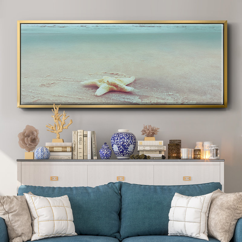 Beach Set Starfish - Toile encadrée, H 20 po x l 50 po