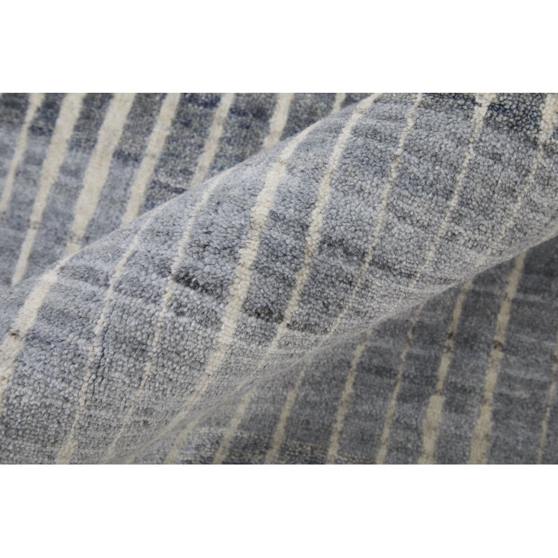 Eastfield Abstract Area Rug in Blue, Rectangle 9' x 12'