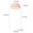 Serena 63" Pink Feather Floor Lamp  with Dome Shade-1851775501-1851775500