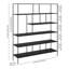 Benine 182.88cm H x 76.2cm W Steel Etagere Bookcase