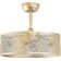 Boho Ceiling Fan With Light And Remote Control, 6-Speed Reversible Motor, Caged Design With Metal Engraving For Bedroom, Living Room, Nursery