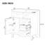 Ensemble de meuble-lavabo 30 po avec lavabo, armoire de salle de bain avec tiroirs, structure solide et panneau de fibres à densité moyenne