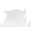 Mobilier de chambre simple simple blanc - lit en bois avec tête de lit, rails et lattes traditionnel-129630957