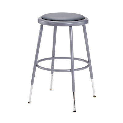 NPS Adjustable Heavy Duty Vinyl Padded Steel Stool