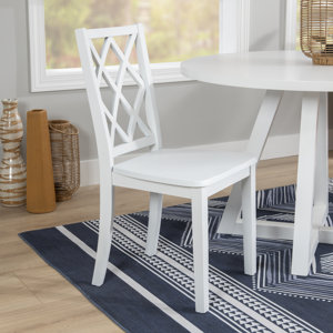 Ariarna Lattice Back Solid ALL Wood  Dining Side Chair