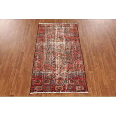 Distressed Wool Traditional Rug 4x7