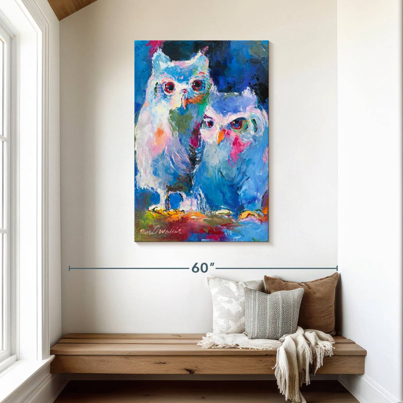 Brampt Two Owls, 45" H x 30" W