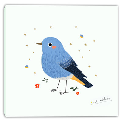 Art mural sur toile Starlit Bluebird