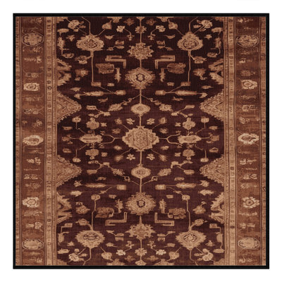 Tapis noir surteint lavable à la machine