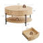 Table basse ronde 30,47 po avec tiroirs-431786064