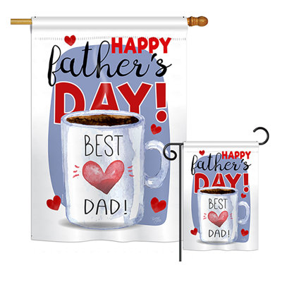 Double Sided Polyester Father's Day Flag Set