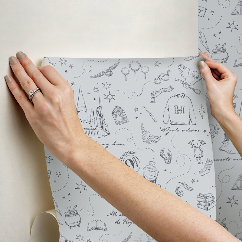 Papier peint adhésif Harry Potter Magical Moments, Gris