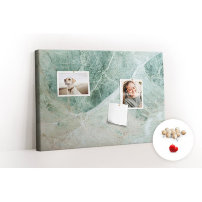 Wall Mounted cork board with print decorative wall pin board for wall for office bulletin board ideas Marble surface