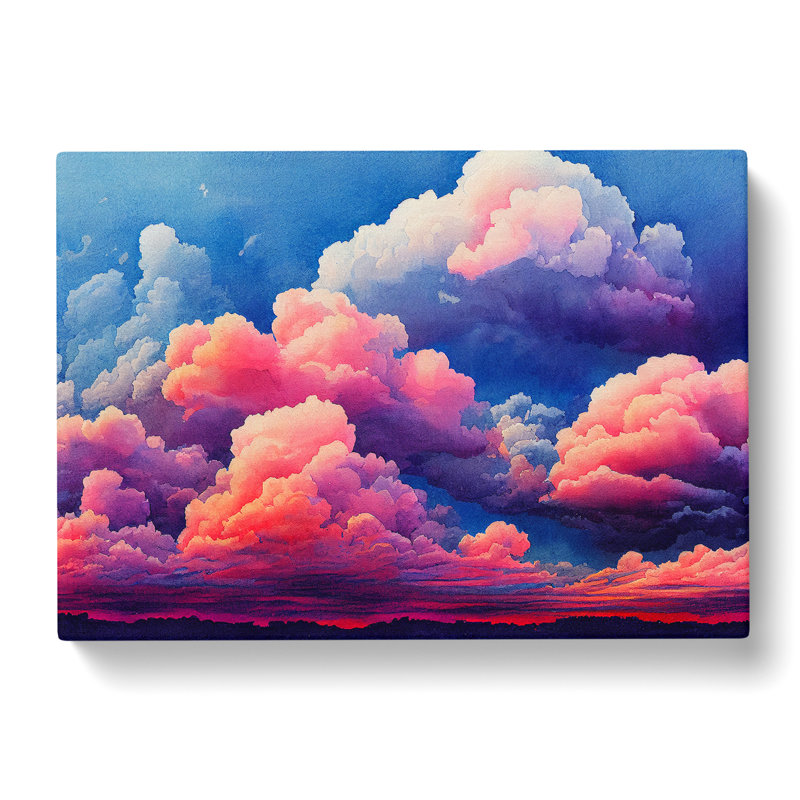 Fluffy Clouds Vol.1 - Wrapped Canvas Print, 50cm H x 76cm W x 3cm D