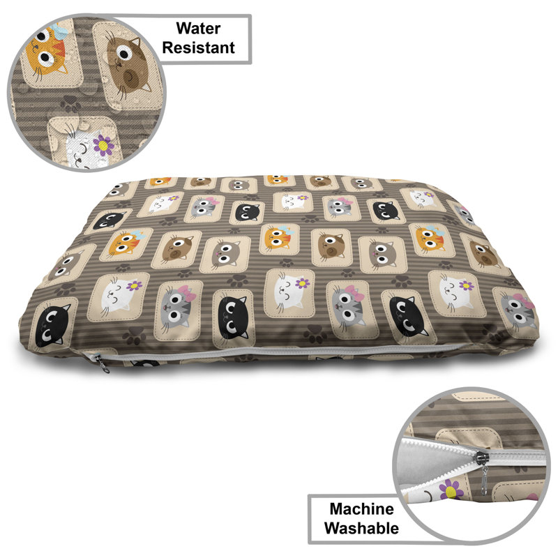 Multicolore, lit pour chat Ambesonne