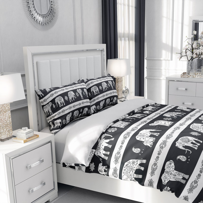 Animal Print Duvet Cover, King Duvet Cover + 2 King Shams