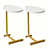 Plateau blanc / base or