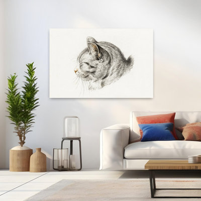 Croquis d'un chat, art mural rétro rétro