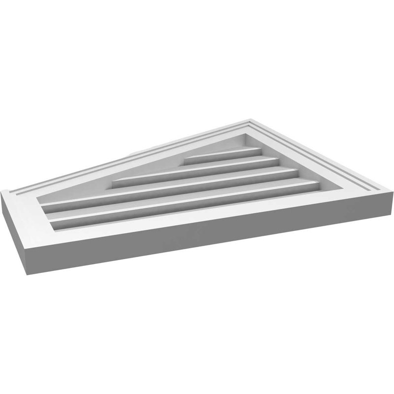 Évent en givre fonctionnel en demi-pointe à montage sur surface gauche Signature, H 18 po x l 22 po x P 1,5 po