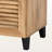 Diora 2-Slatted Door Oak Finish 4-Shelf & 1-Drawer Shoe Cabinet, 32.95" H X 30.34" W X 14.38" D