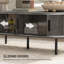 HOMCOM Coffee Table with Storage, Slatted Coffee Table-1334533793