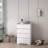  4 Drawer Dresser with No Handle Design - White-1921165998