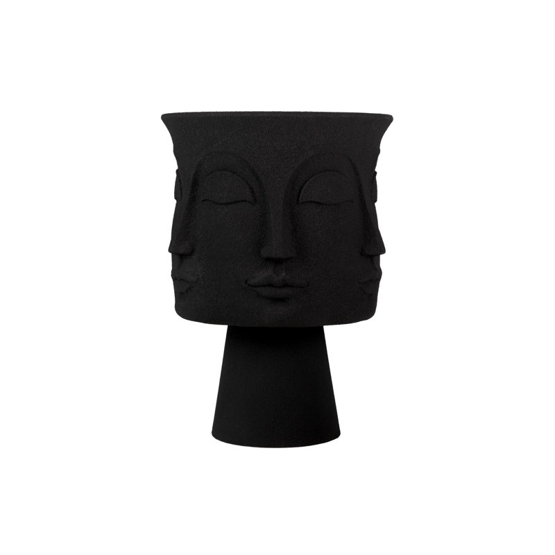 Pot Planter, 77cm H x 56cm W x 56cm D, Black
