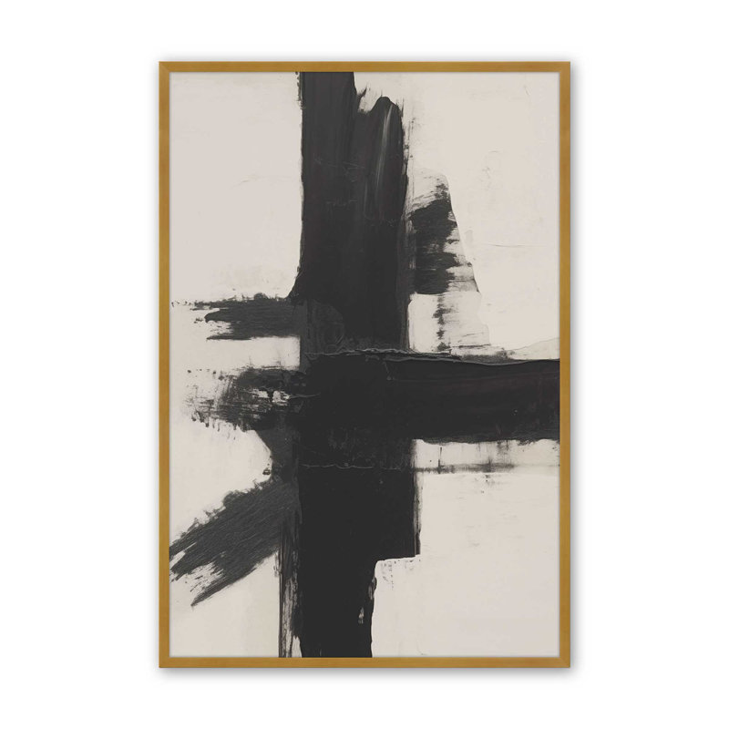 Contrast in Silence I, impression, H 37,25 po x l 25,25 po, Cadre doré poli