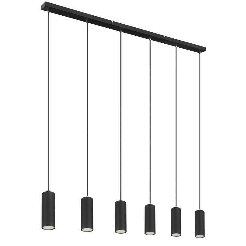 6 - Light Matte Black Pendant