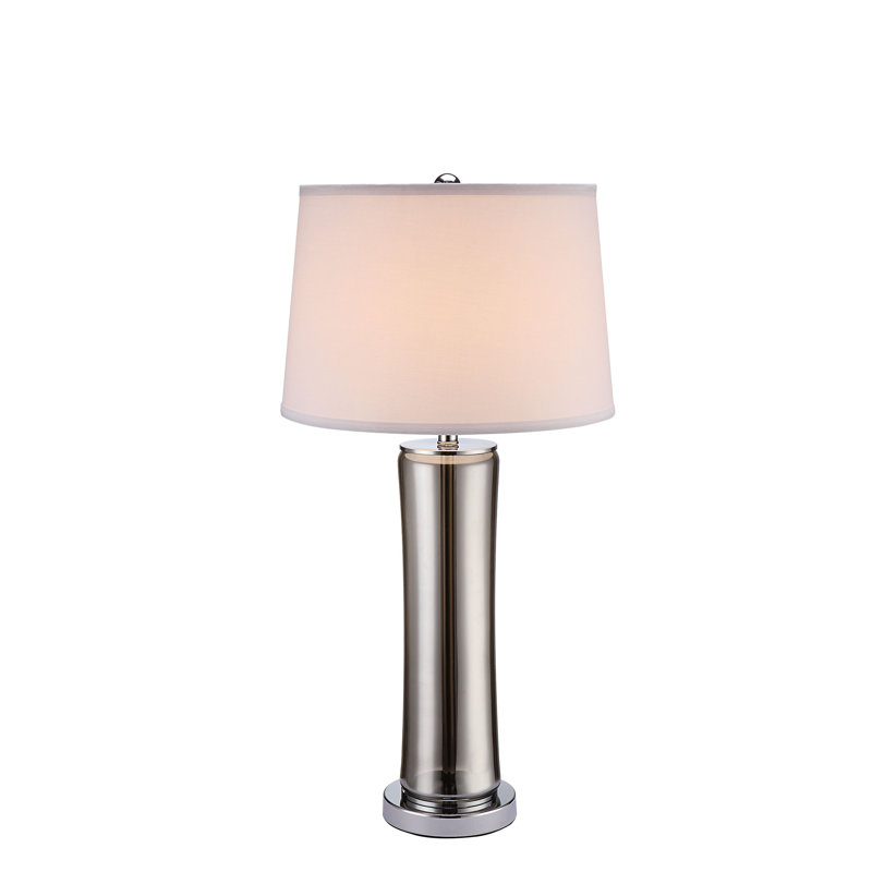Maelle 28" Table Lamp Set, Smoke Gray